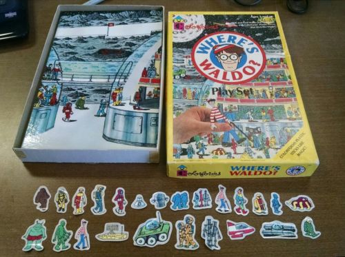 Vintage 1990 Wheres Waldo Colorforms Plastic Sticker Play Set 736
