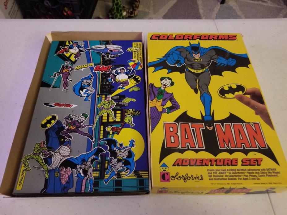 Vintage ~ Coloforms Batman Adventure Set w/Comic Playboard