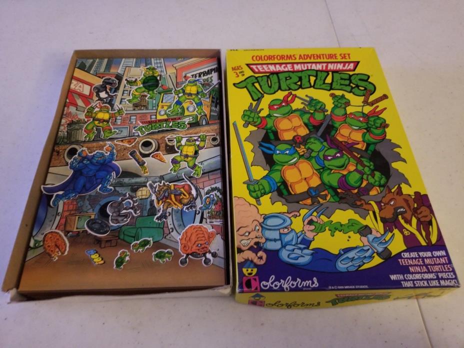 Vintage 1989 Colorforms Teenage Mutant Ninja Turtles In Box