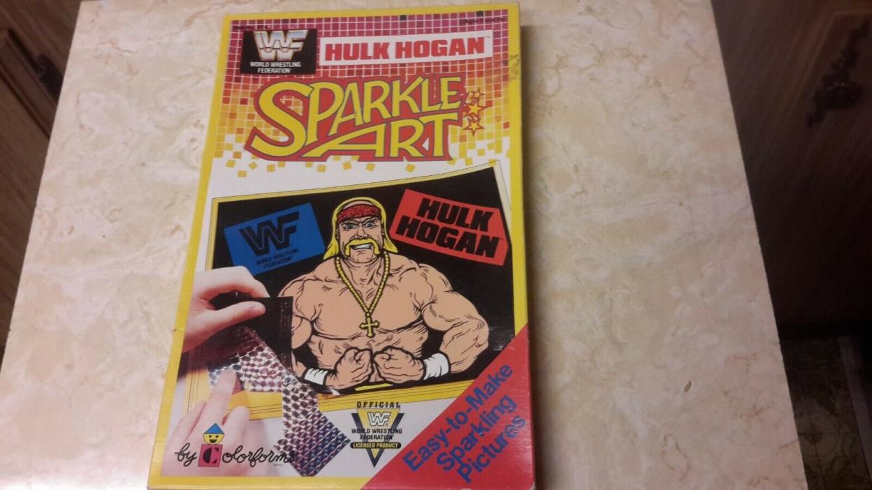 hulk hogan wwf sparkle art by colorforms unopened 1991
