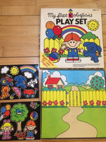 My First Colorforms Play Set Create Your Own Scenes with Kids & Pets Ages 3-6