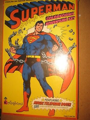 SUPERMAN Vintage 1978 COLORFORMS DC COMICS  CASE FRESH MINT AND SEALED