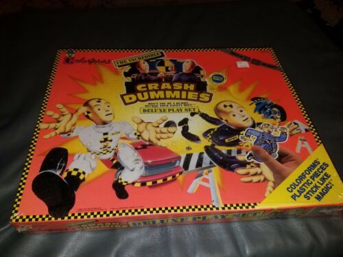 Rare 1992 Colorforms Crash Dummies  unopen package Deluxe Play set No. 2398 USA
