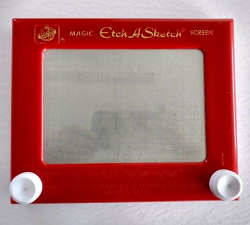 Magic Etch A Sketch Screen Classic Toy Ohio Art Magnetic 505 Vintage Draw Game