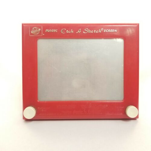 VTG 1960's Magic Red Etch A Sketch Screen Ohio Art The World Of Toys