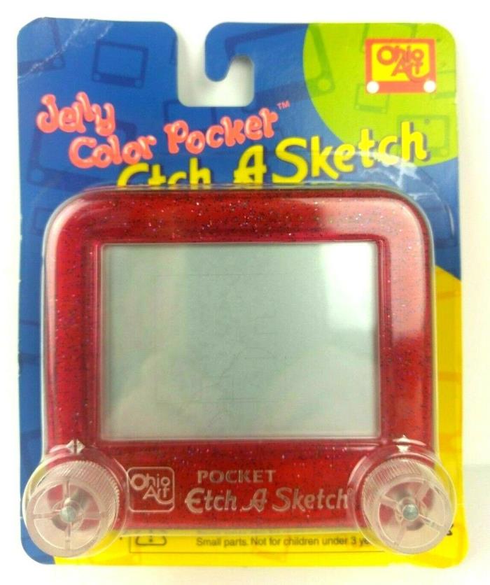 New in Packaging Ohio Art Jelly Color Pocket Etch A Sketch #5168 RED