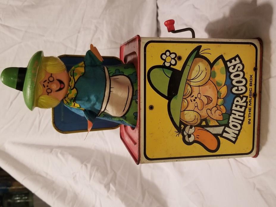 VintageMother Goose in the music box wind up toy by Mattel
