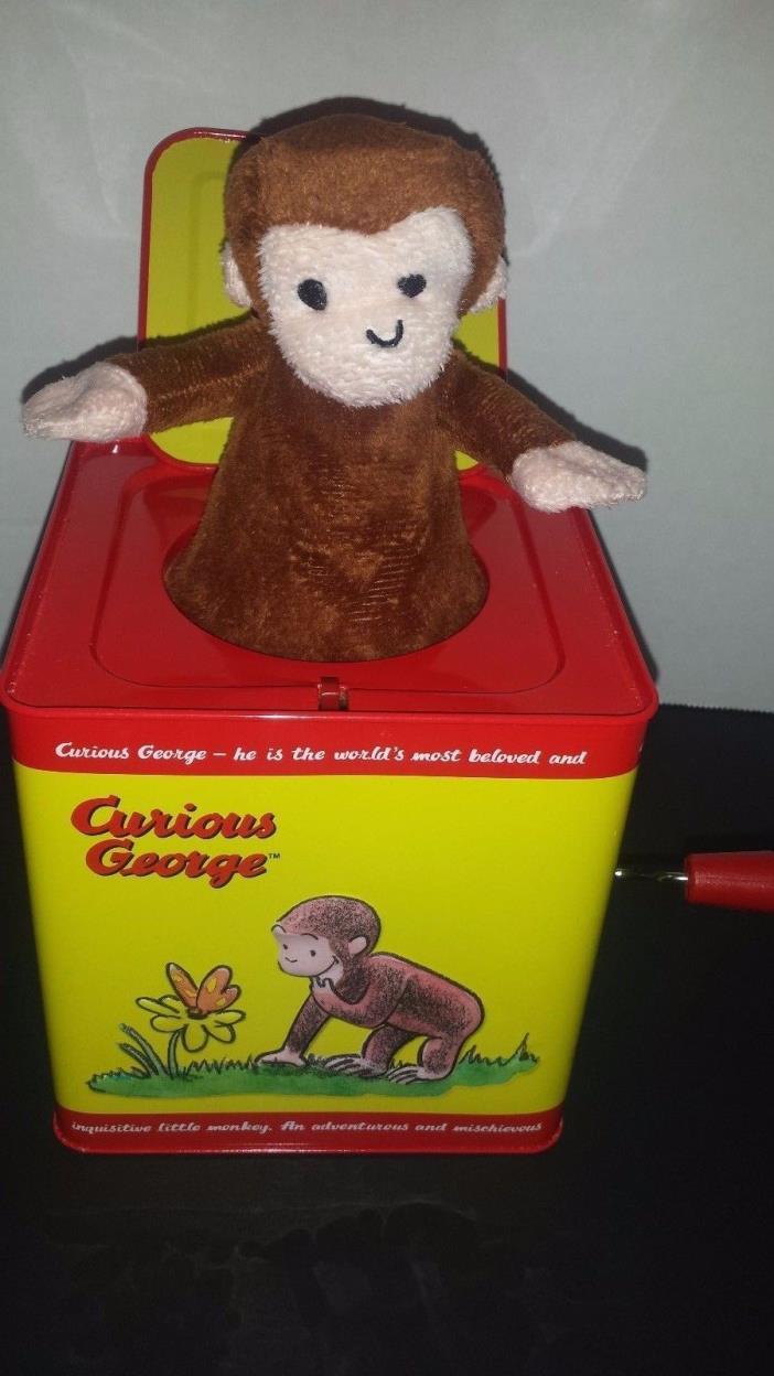 Curious George Schilling Tin Box Toy