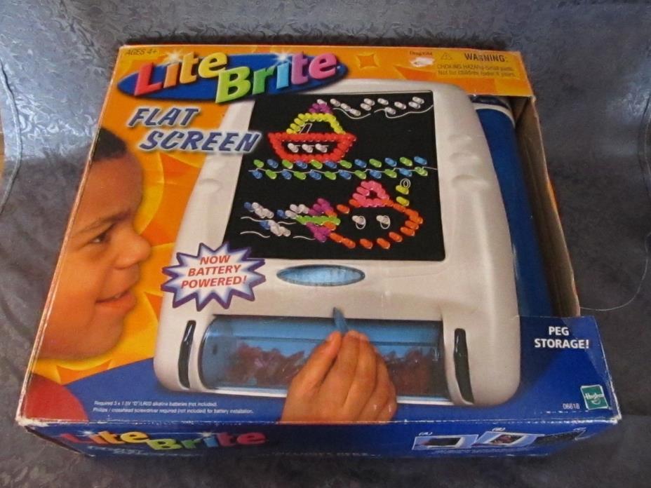 Hasbro Used Flat Screen Lite Brite, Battery Powered - Tested & Works