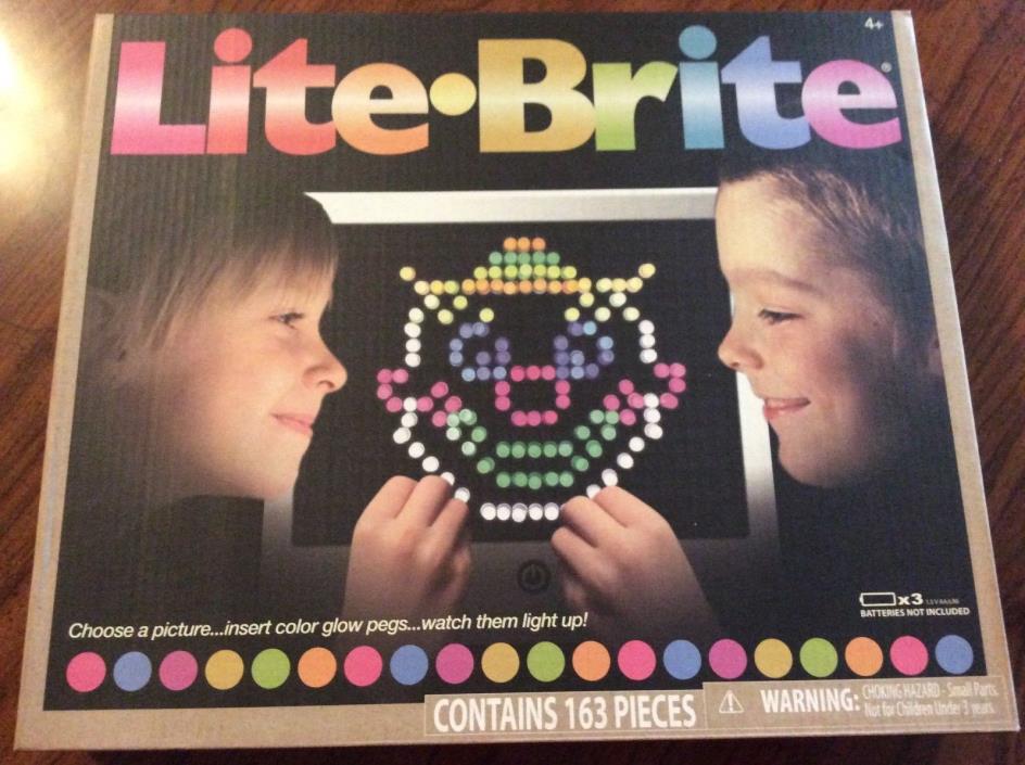 Lite-brite NIB NEW Toy Light Bright Kids Game 156 Pegs