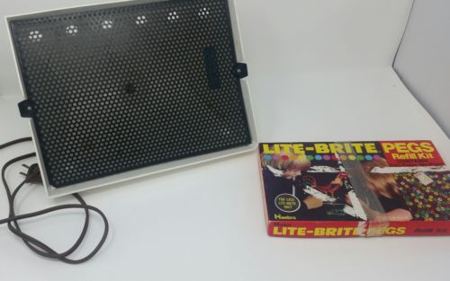Vintage Hasbro Lite Brite good working condition over 700 pegs 1973