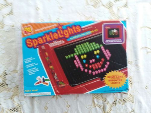 Vintage Ohio Art Sparkle Lights Lite Brite Like Peg Toy just the drawing toy