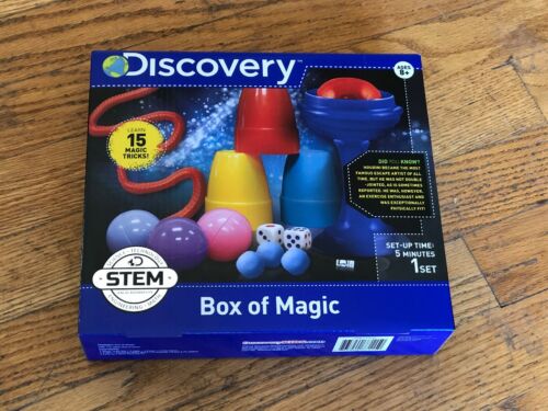 Discovery Kids Box of Magic, ages 8+ Learn 15 Magic Tricks New! Free Shipping!