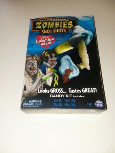 New Doctor Dreadful Zombies Snot Shots Candy Kit Snot & Ear Wax Mix NIB