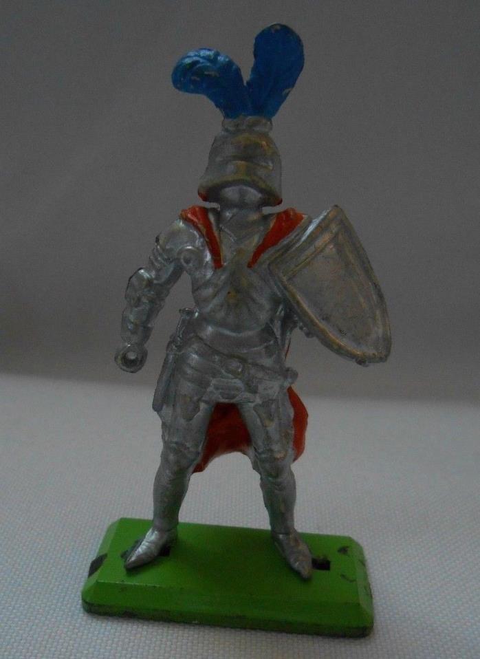 Britains Deetail Medieval Silver Knight Miniature Diecast Figure England 1971