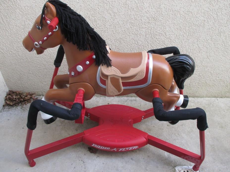 RADIO FLYER Blaze INTERACTIVE Spring Ride On HORSE Child Galloping Eating SOUNDS