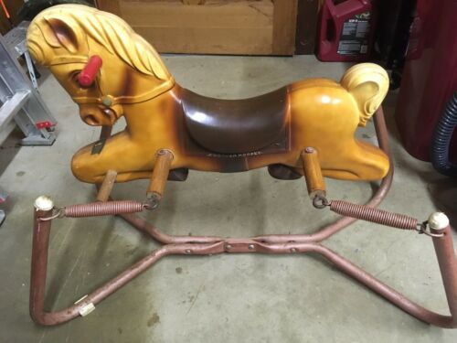 Vintage Wonder Horse WONDER PONY Rocking Spring Toy Cowboy 1960s Prop