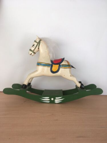 Vintage Wooden Rocking Horse