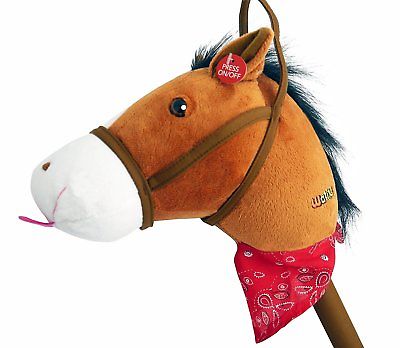 WALIKI TOYS Stick Horse plush with Sound for kids and toddlers
