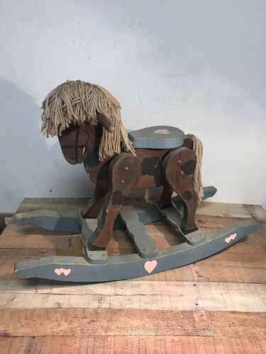 Vintage Wooden Rocking Horse 34in x 24in