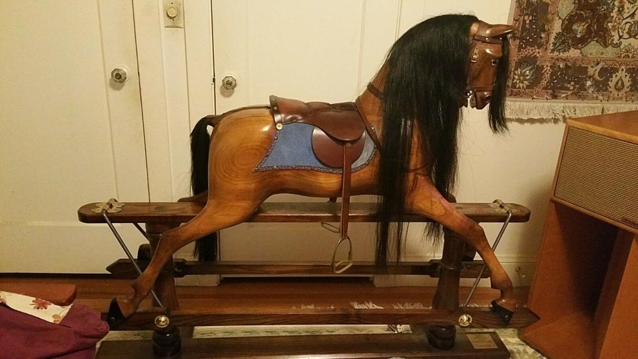 Antique reproduction rocking horse