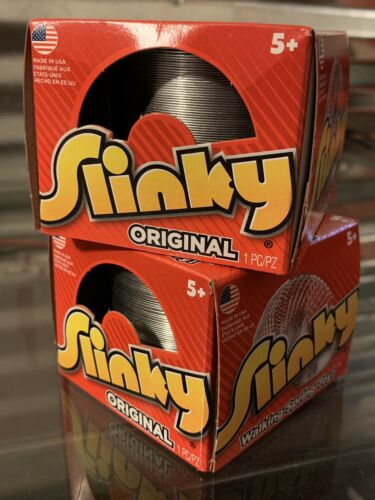 TWO Original Slinky Metal Walking Spring Kids Toys!!!