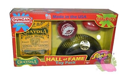 RETRO Hall Of Fame Toy Pack Silly Putty Slinky Duncan Yo Yo Crayola Classic NEW