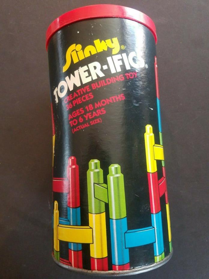 Vintage Slinky Tower-ific Creative Building Toy (CONTAINER ONLY)