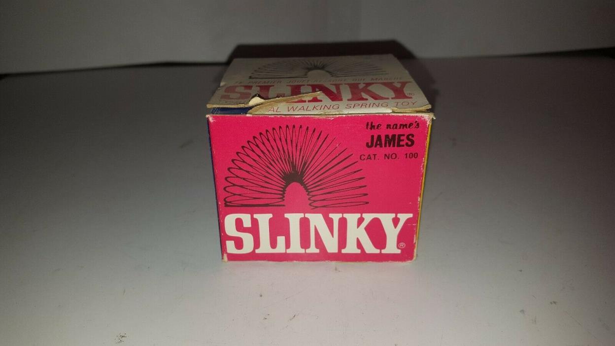 Vintage SLINKY with ORIGINAL BOX - James Industries TOY CANADIAN VERSION