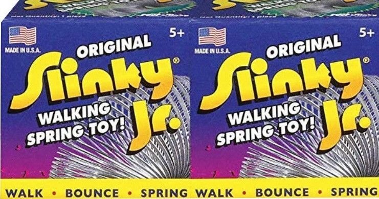 The Original Slinky Junior - Vintage Toy for Holiday Gifts or Stockings - 2 PACK