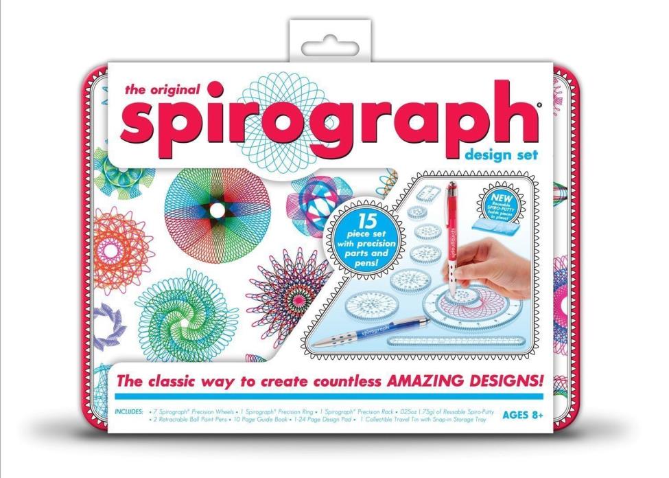 Spirograph Design Tin Set , New, Free Shipping