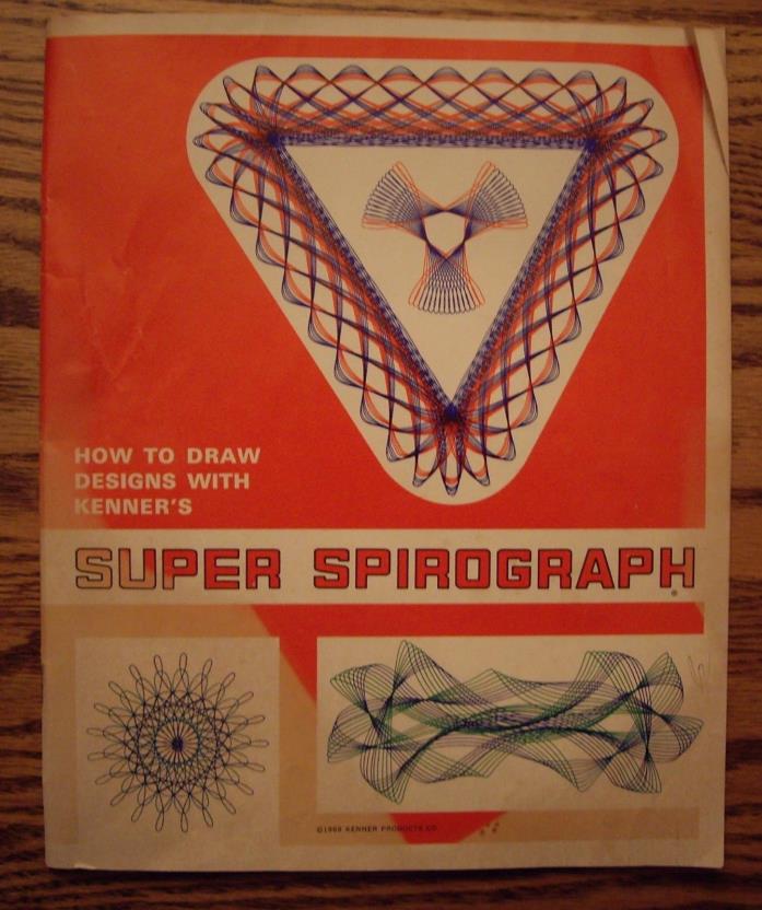 Super Spirograph Design Booklet - Kenner Products Products Co. 1969