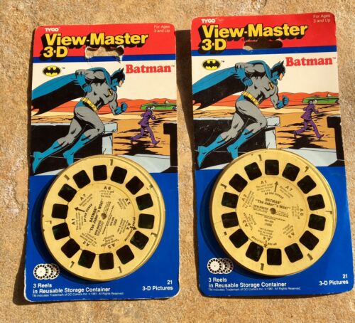 Three assorted View-Master Batman Tyco 3-D Sealed, 1990
