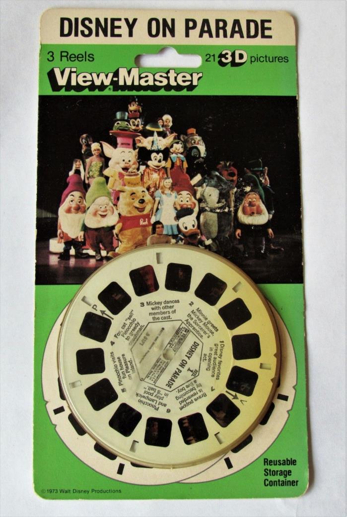 View-Master Disney On Parade  3 Reel Set 1973 ~ unopened, sealed 4212 3012 5171