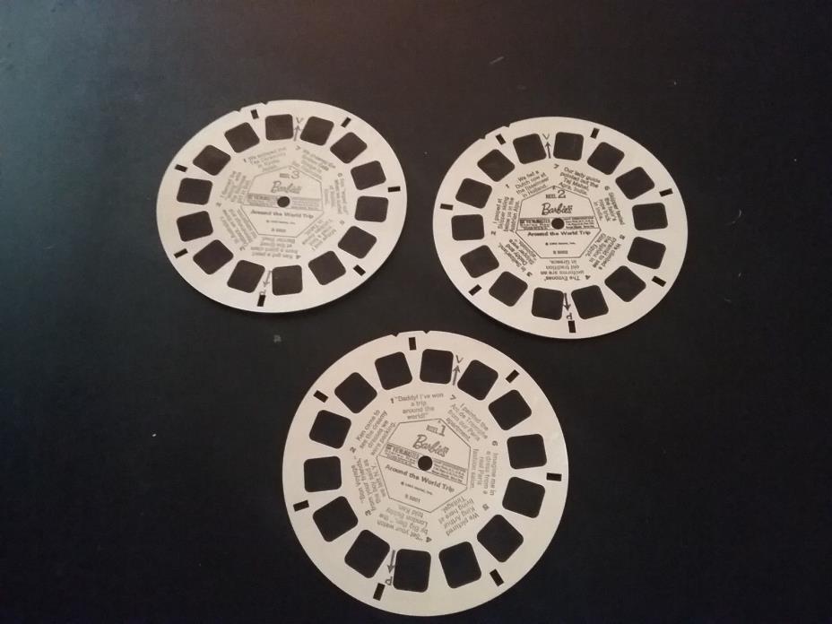 vintage BARBIE'S AROUND THE WORLD TRIP VIEW-MASTER REELS (3-reel set only)