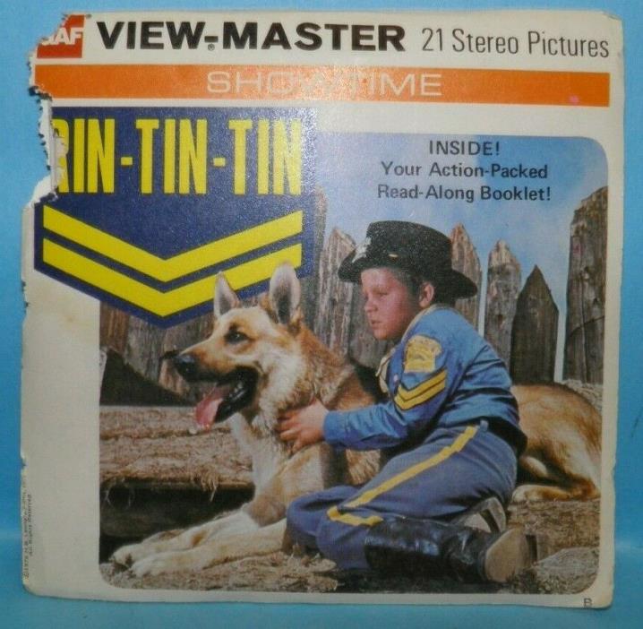 Vintage View Master 1977 Rin Tin Tin Reels & Storybook Set