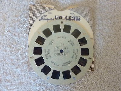 VIEWMASTER  EXTREMELY RARE SPECKLED REEL 183 LAKE TAHOE HAND WRITTEN