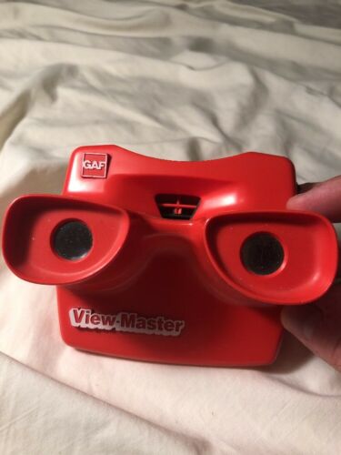 BROKEN Viewmaster Viewer GAF Two Tone Red White Model G 1980’s VINTAGE