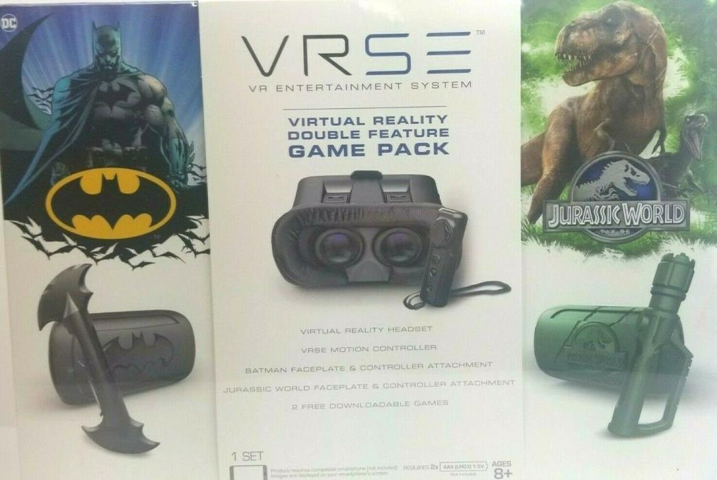 VRSE Batman and Jurassic Park Combo Set Virtual Reality Game Pack