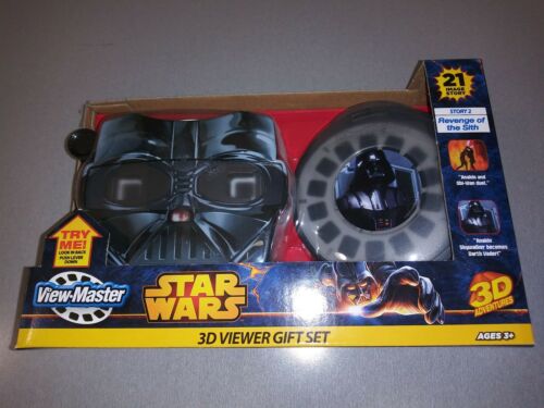 Darth Vader View-Master Star Wars Gift Set Revenge of The Sith 3D Viewer NEW NIB