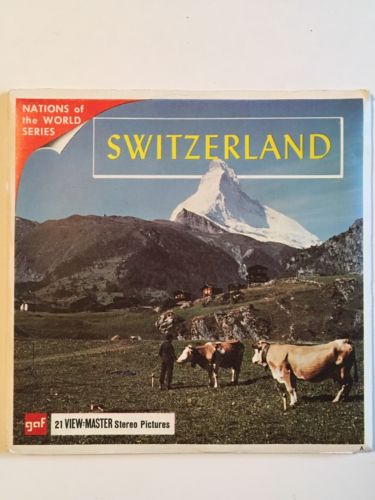 View-Master B185, Switzerland, Nations of the World Series, 3 Reel Set