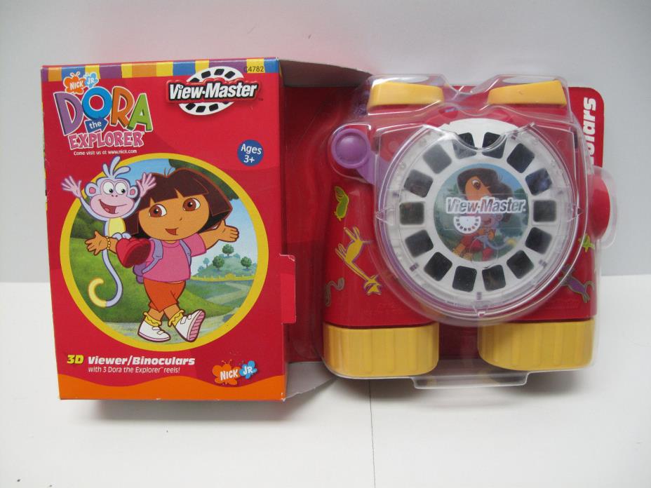 NEW 2002 Mattel Fisher Price ViewMaster Dora the Explorer Binocular & Reels HTF