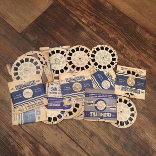 Snow White Rudolph Mickey Tom Saywer Bugs VIEW MASTER viewmaster vintage reels