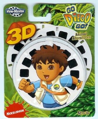 NEW ~ GO DIEGO GO! ~ ANIMAL RESCUE ADVENTURE ~ 3-D View Master Reels 3pk