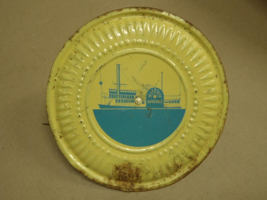 VINTAGE CHIMNEY BLOCKER WOOD STOVE FLUE COVER NATCHEZ MISSISSIPPI RIVER BOAT