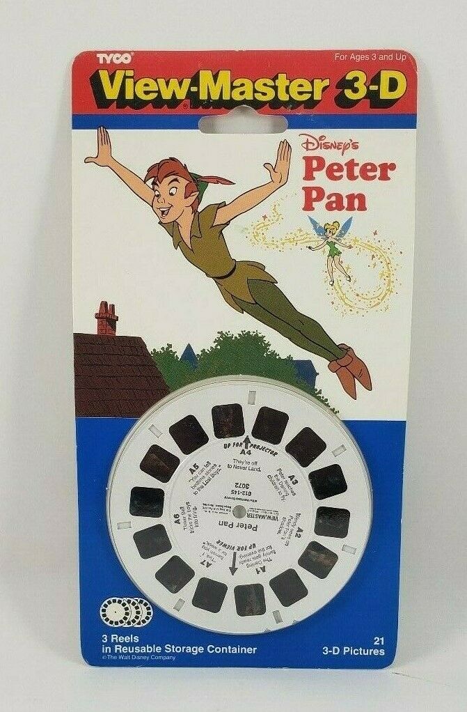 DISNEY'S PETER PAN  VIEW MASTER Viewmaster 3 Reels Sealed Package