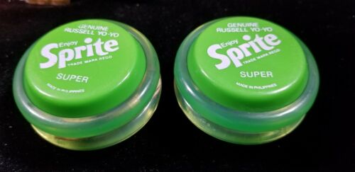 Pair of Rare Vintage Sprite Super Genuine Russell YoYo (s) Yo Yo Yo-Yo