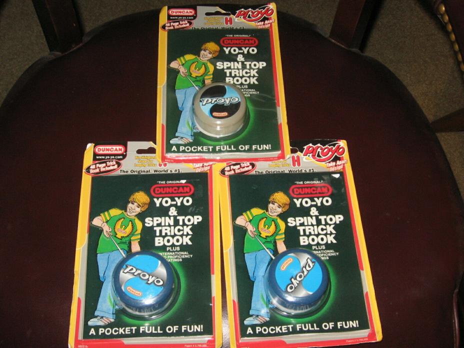 NISP!!!!  Duncan proyo yoyo and spin top trick book....(Lot of 3)