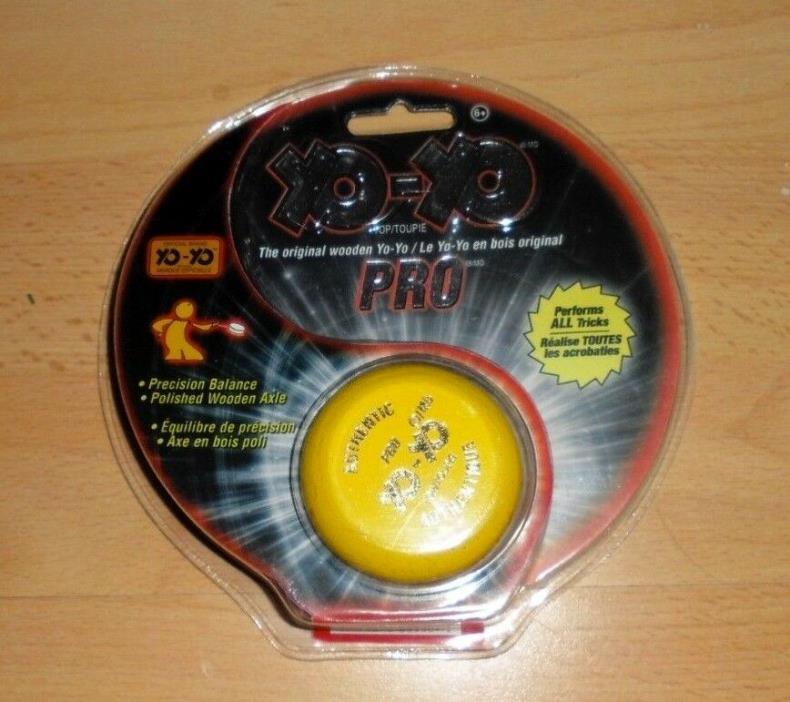 YO-YO PRO Col. YELLOW Wooden New in Original Packaging