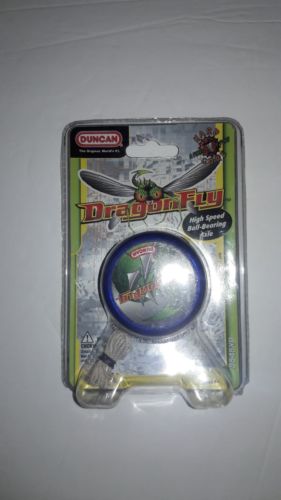 NEW In Package 2008 Duncan Toys Dragonfly Yo-Yo Blue Flared Shape # 3545XP